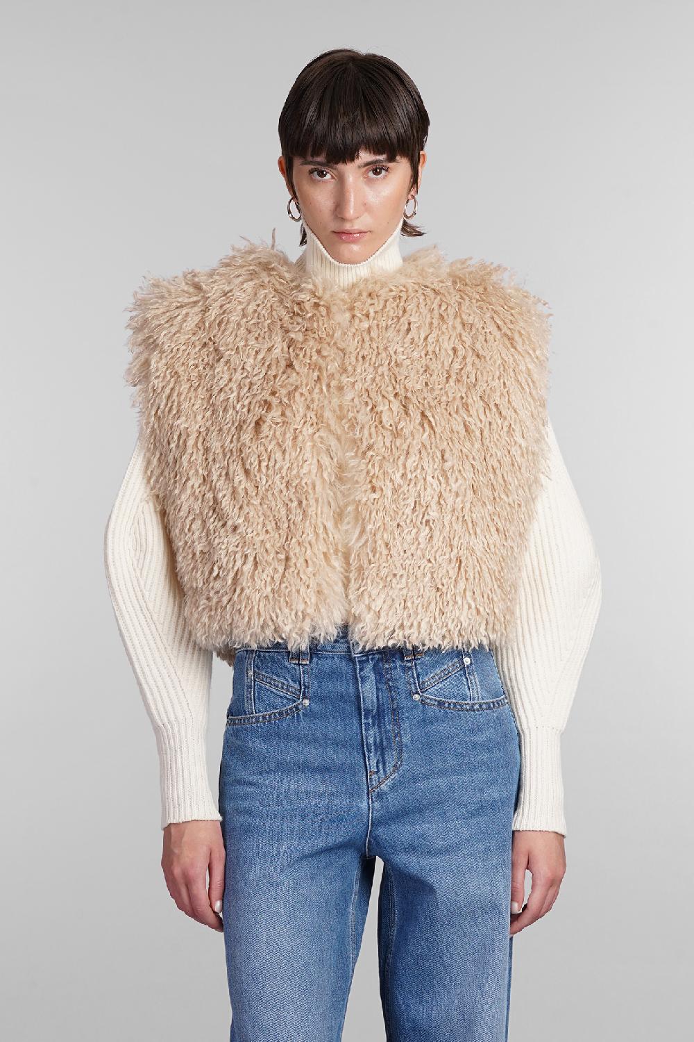 Deliberti Isabel Marant Pelliccia florana in poliestere beige cod. 405197 - Deliberti The Luxury Shopping Acquista Ora