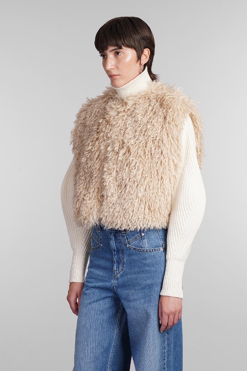 Deliberti Isabel Marant Pelliccia florana in poliestere beige cod. 405197 - Deliberti The Luxury Shopping Acquista Ora