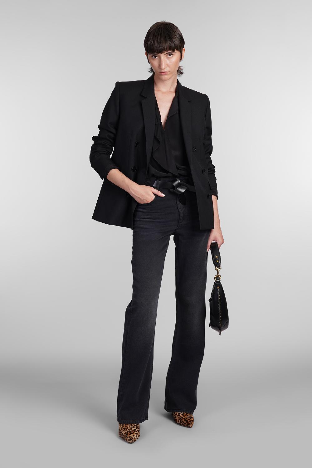 Deliberti Isabel Marant Blusa utah in seta nera cod. 402732 - Deliberti The Luxury Shopping Consegna Veloce