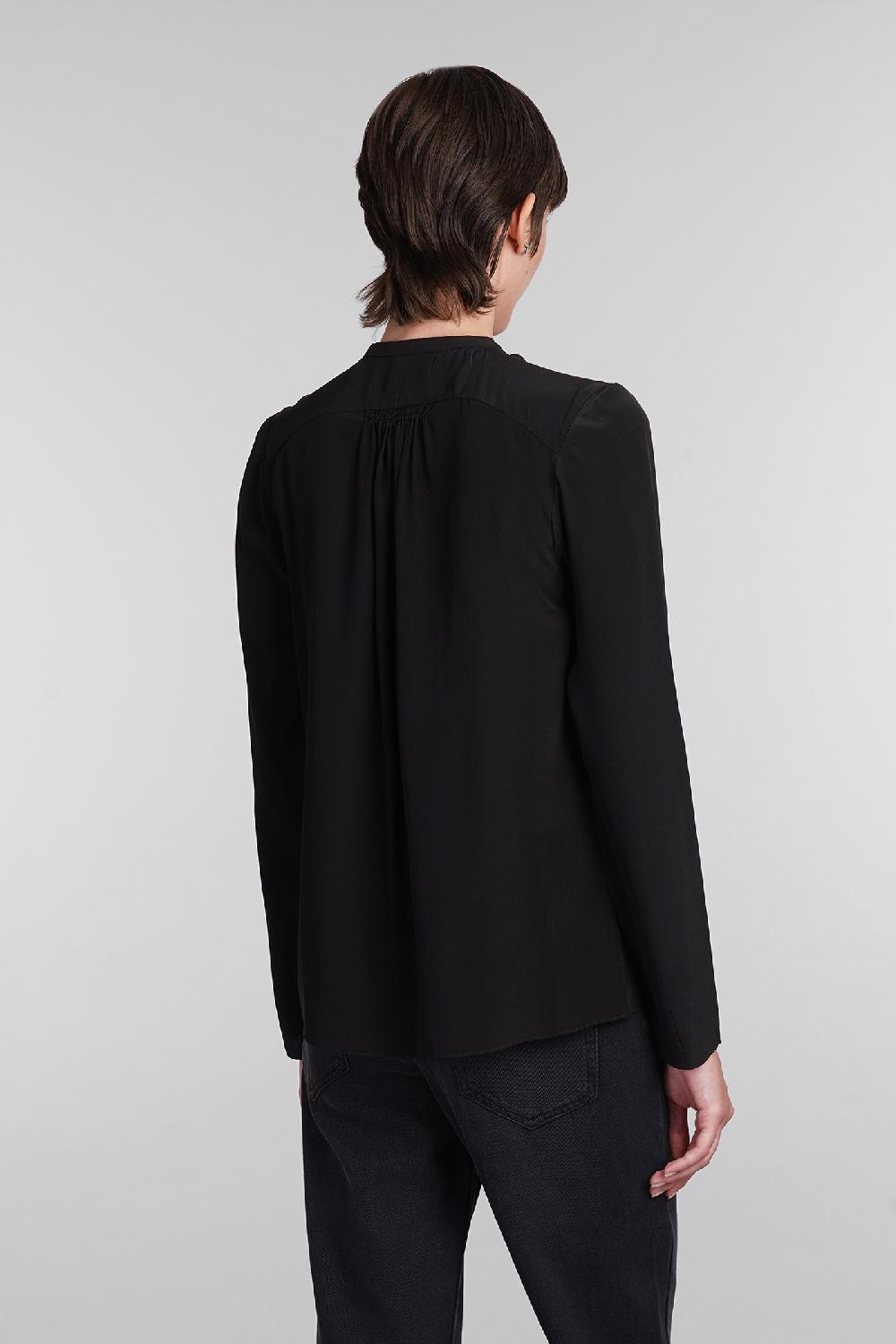 Deliberti Isabel Marant Blusa utah in seta nera cod. 402732 - Deliberti The Luxury Shopping Consegna Veloce