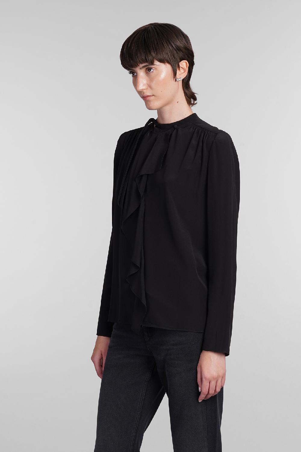 Deliberti Isabel Marant Blusa utah in seta nera cod. 402732 - Deliberti The Luxury Shopping Consegna Veloce