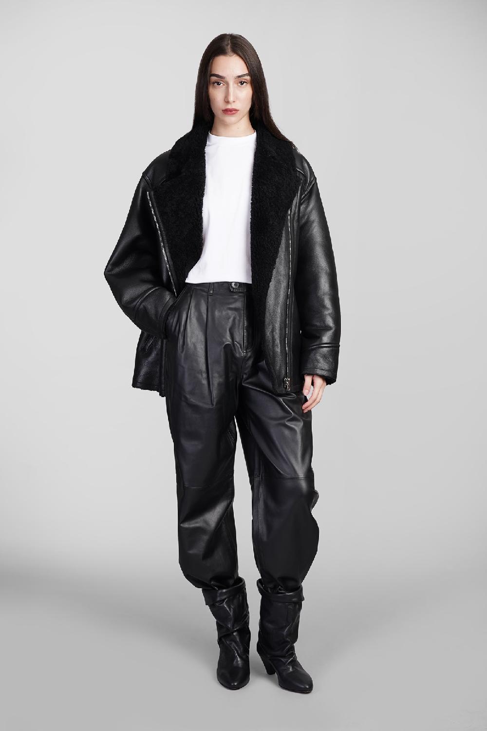 Deliberti Isabel Marant Giacca in pelle adelina in pelle nera cod. 410002 - Deliberti The Luxury Shopping Fino Al -60%