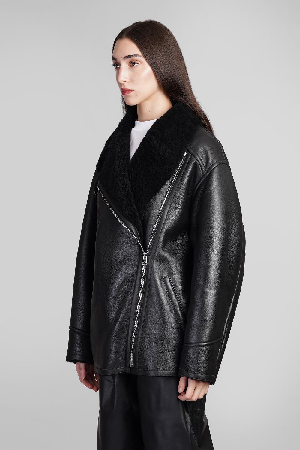 Deliberti Isabel Marant Giacca in pelle adelina in pelle nera cod. 410002 - Deliberti The Luxury Shopping Fino Al -60%