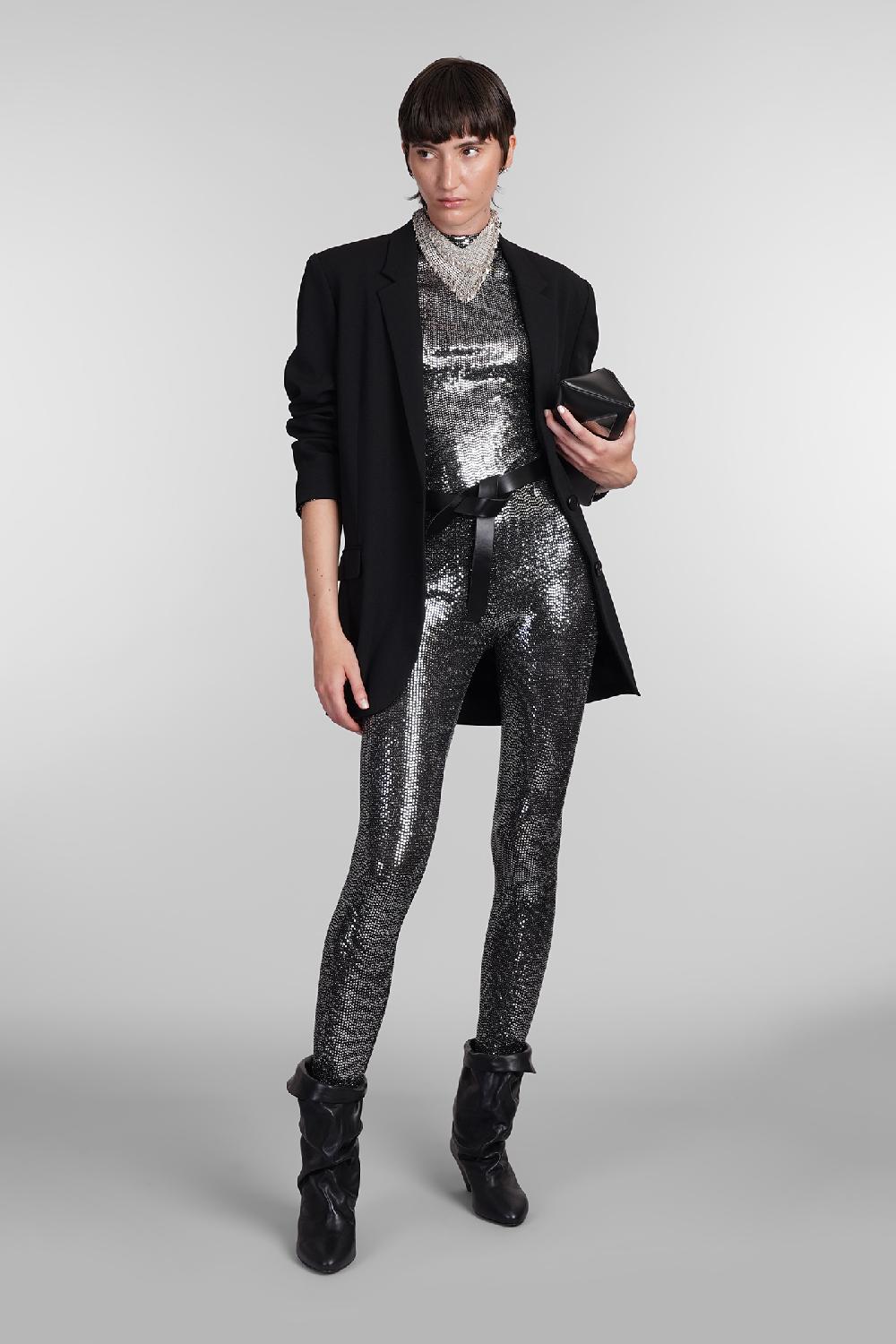 Deliberti Isabel Marant Leggings joshua in nylon argento cod. 405215 - Deliberti The Luxury Shopping Affare Del Giorno