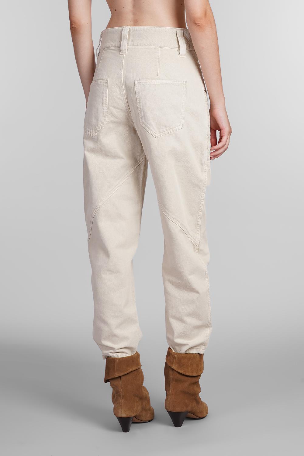 Deliberti Isabel Marant Jeans catarina in cotone beige cod. 405217 - Deliberti The Luxury Shopping Sottocosto