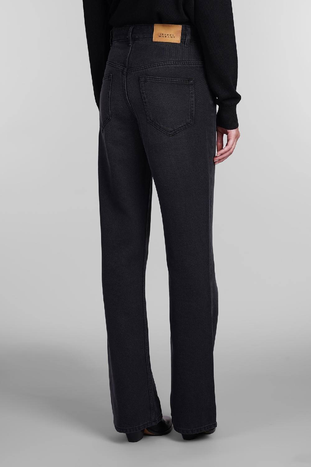 Deliberti Isabel Marant Jeans belvira in cotone nero cod. 405218 - Deliberti The Luxury Shopping Convenienza