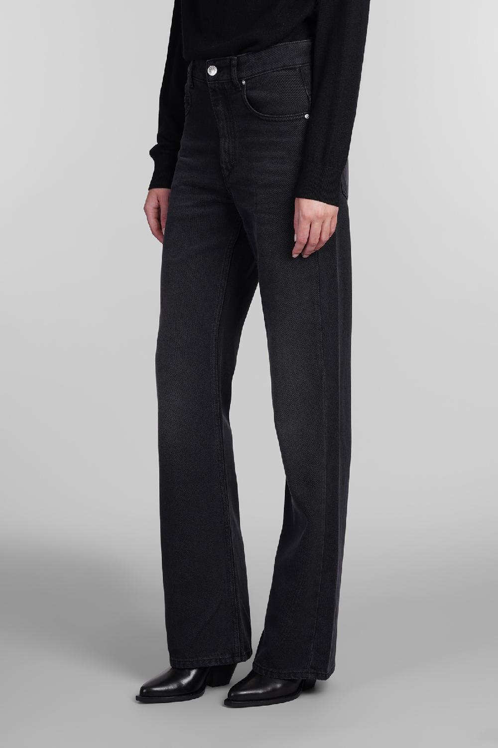 Deliberti Isabel Marant Jeans belvira in cotone nero cod. 405218 - Deliberti The Luxury Shopping Convenienza