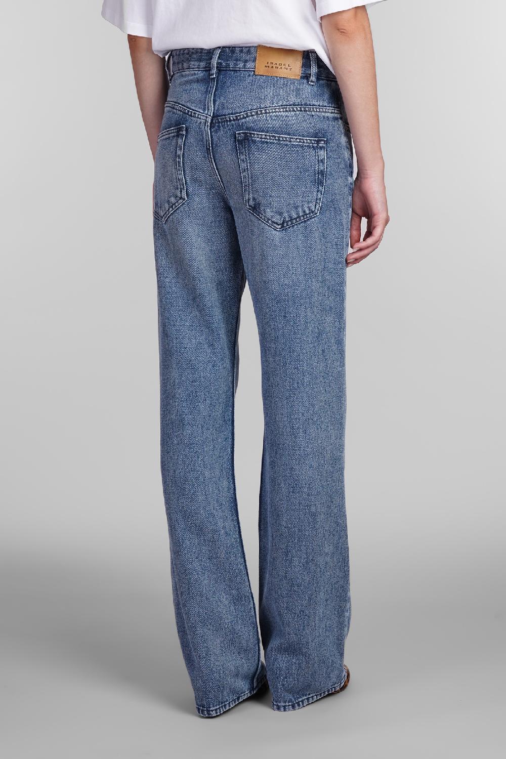 Deliberti Isabel Marant Jeans belvira in cotone blu cod. 405219 - Deliberti The Luxury Shopping Novità