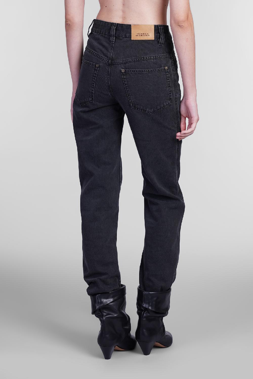 Deliberti Isabel Marant Jeans brinley in cotone nero cod. 405939 - Deliberti The Luxury Shopping Online