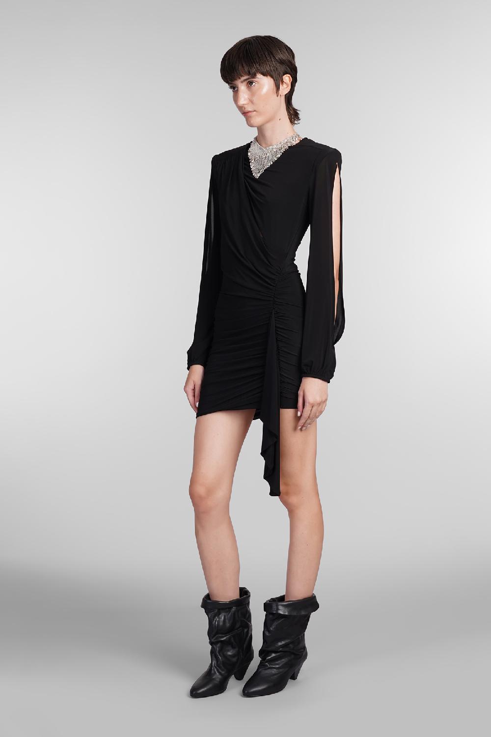 Deliberti Isabel Marant Abito vinia in viscosa nera cod. 402767 - Deliberti The Luxury Shopping Outlet