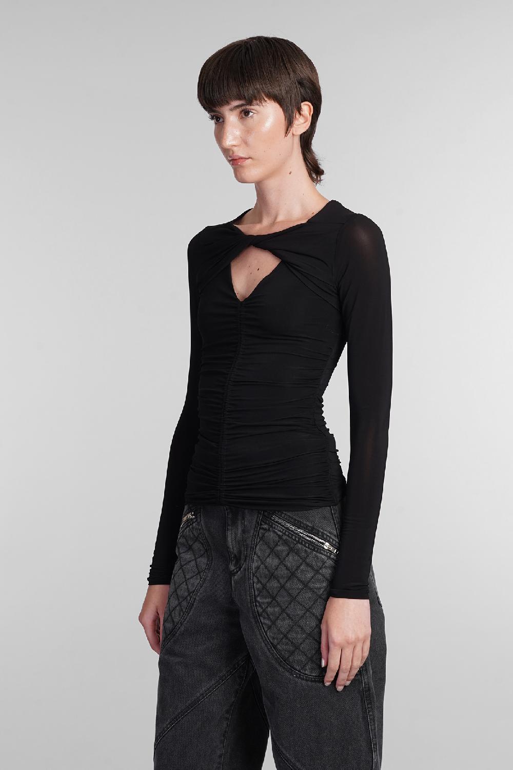Deliberti Isabel Marant Topwear vandalia in viscosa nera cod. 402768 - Deliberti The Luxury Shopping Saldi