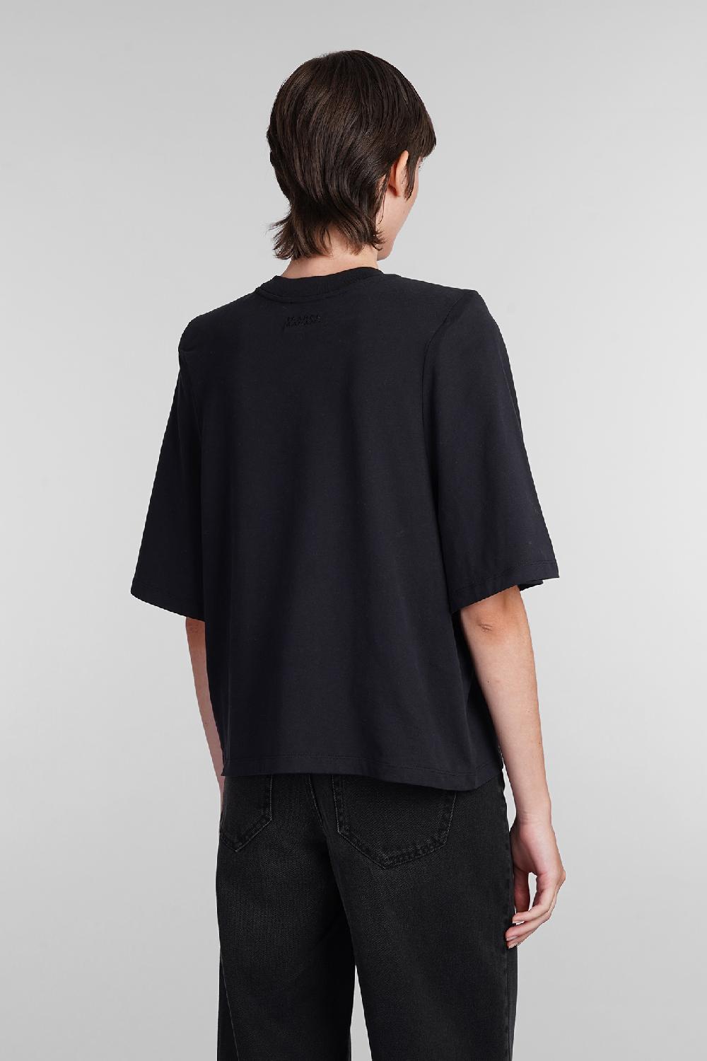Deliberti Isabel Marant T-shirt ben in cotone nero cod. 402769 - Deliberti The Luxury Shopping Offerte