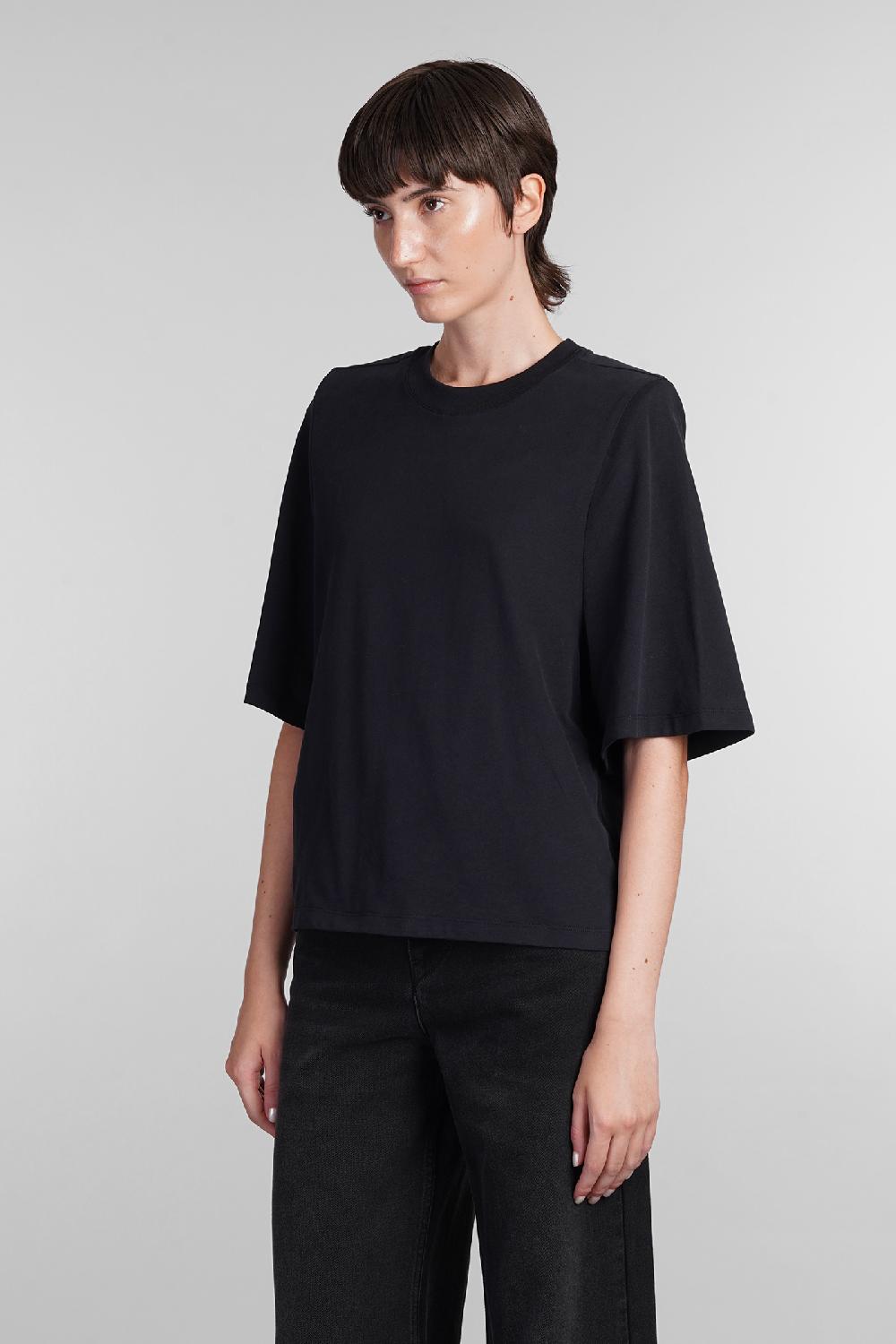 Deliberti Isabel Marant T-shirt ben in cotone nero cod. 402769 - Deliberti The Luxury Shopping Offerte