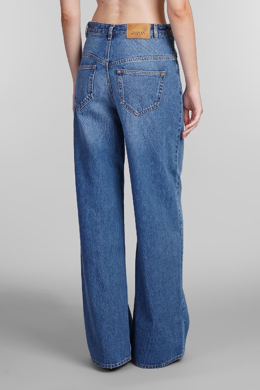 Deliberti Isabel Marant Jeans lemony in cotone blu cod. 402771 - Deliberti The Luxury Shopping Vendita Calda