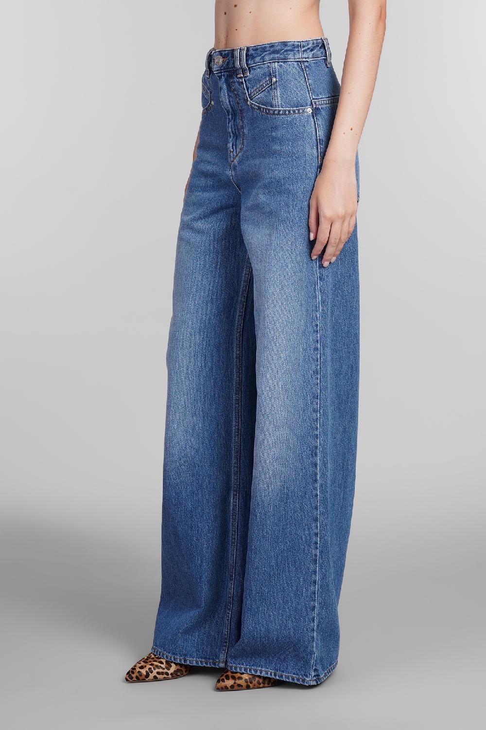 Deliberti Isabel Marant Jeans lemony in cotone blu cod. 402771 - Deliberti The Luxury Shopping Vendita Calda