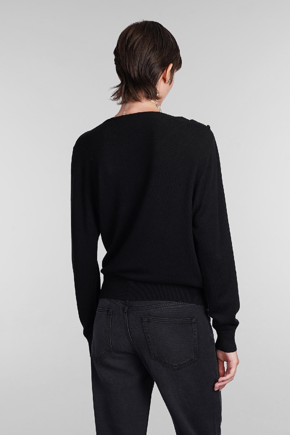Deliberti Isabel Marant Maglia kristen in viscosa nera cod. 402773 - Deliberti The Luxury Shopping Saldi Di Fabbrica