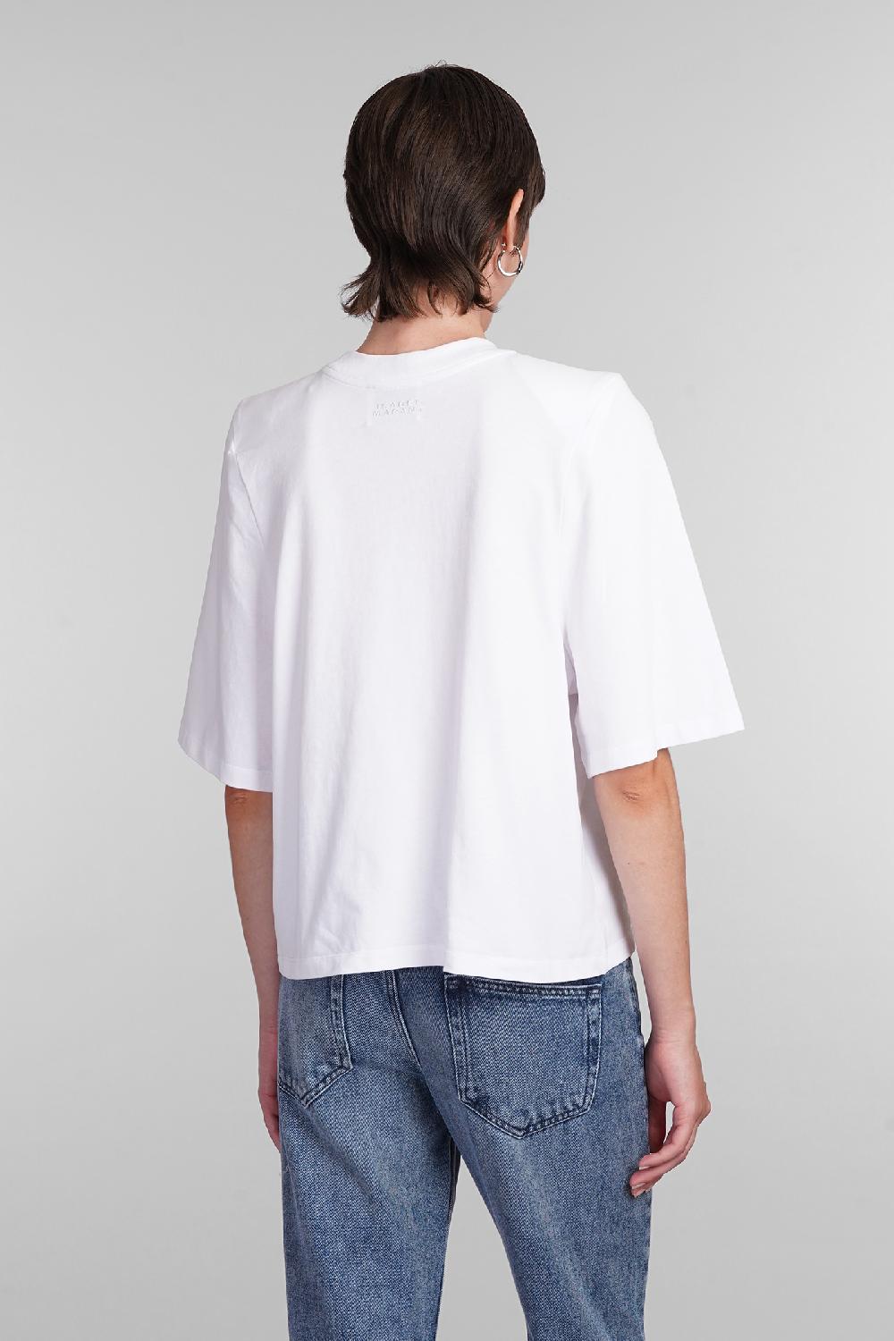 Deliberti Isabel Marant T-shirt ben in cotone bianco cod. 402774 - Deliberti The Luxury Shopping I Più Venduti