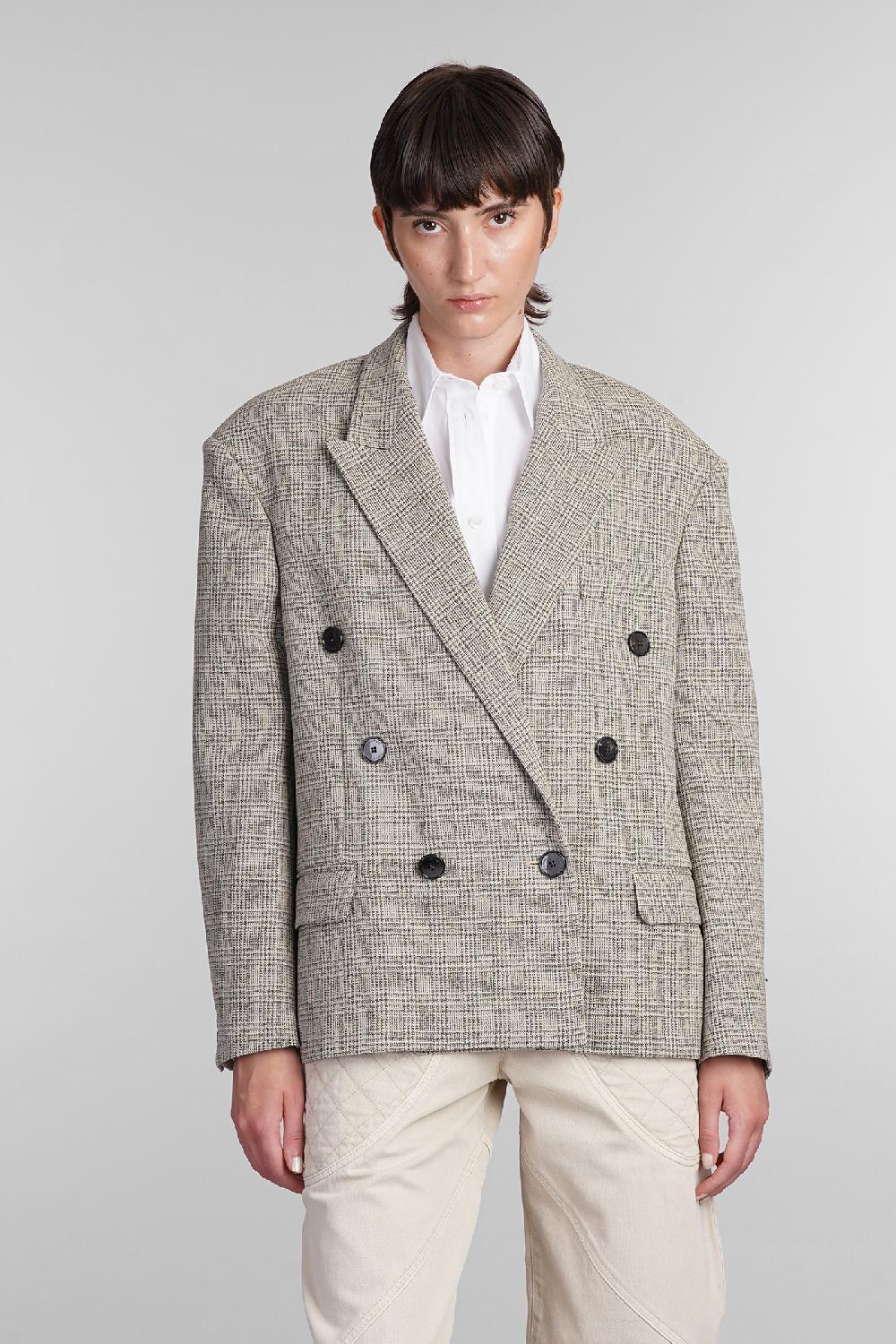 Deliberti Isabel Marant Blazer klero in lana beige cod. 405189 - Deliberti The Luxury Shopping