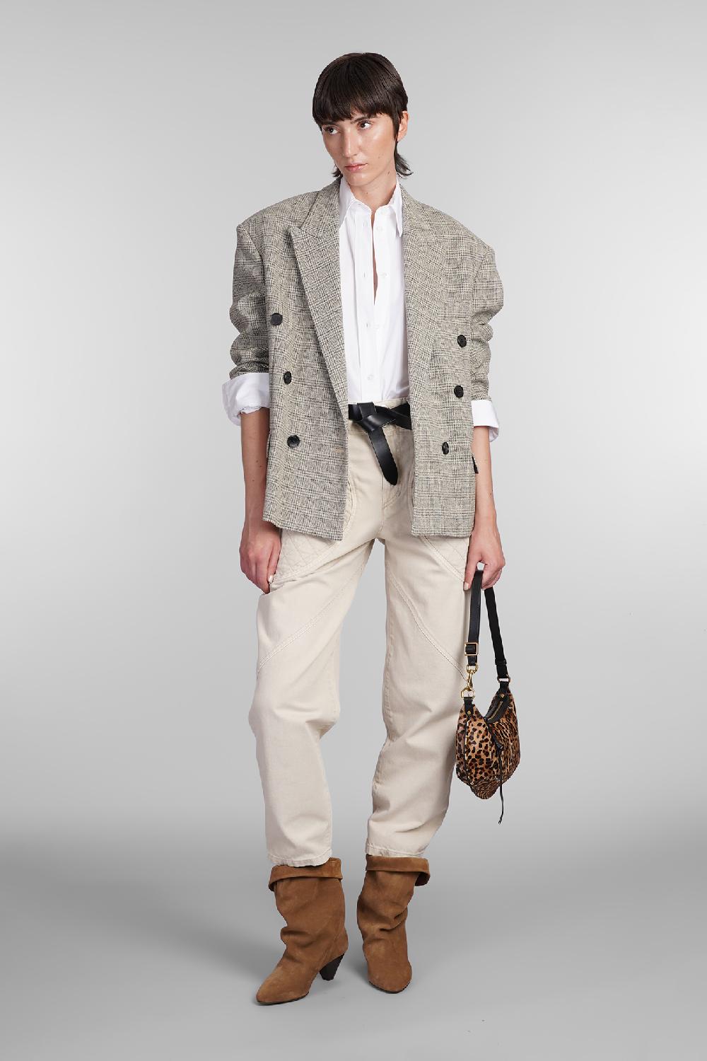 Deliberti Isabel Marant Blazer klero in lana beige cod. 405189 - Deliberti The Luxury Shopping Negozio online di fabbrica