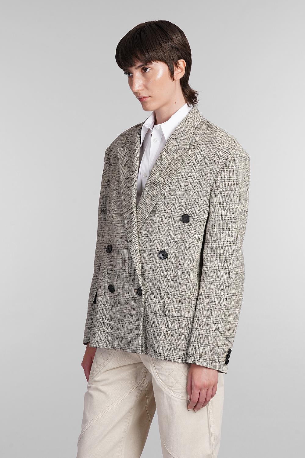 Deliberti Isabel Marant Blazer klero in lana beige cod. 405189 - Deliberti The Luxury Shopping Negozio online di fabbrica