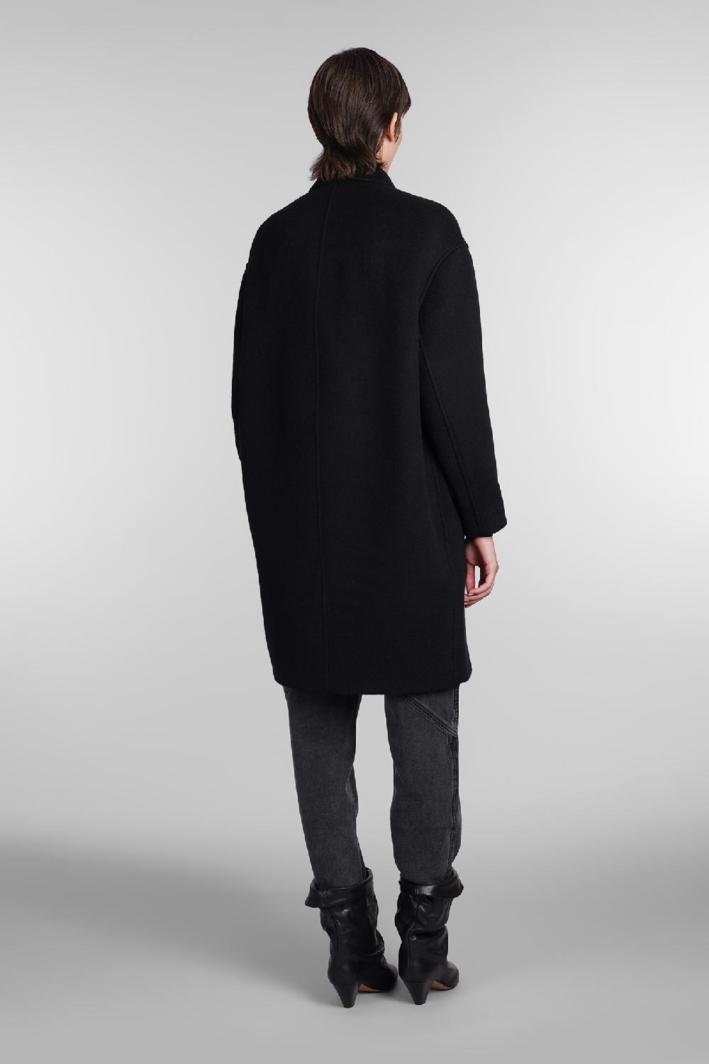 Deliberti Isabel Marant Cappotto efegozi in lana nera cod. 405190 - Deliberti The Luxury Shopping Prezzo di fabbrica