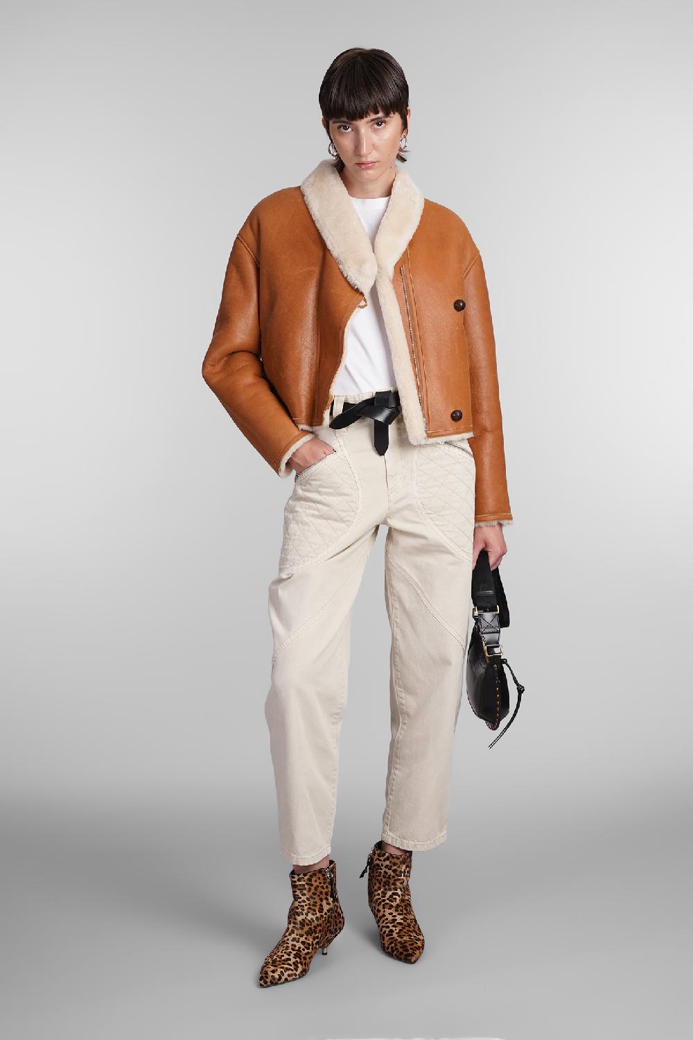 Deliberti Isabel Marant Montone eriana in pelle cuoio naturale cod. 405191 - Deliberti The Luxury Shopping Offerta speciale