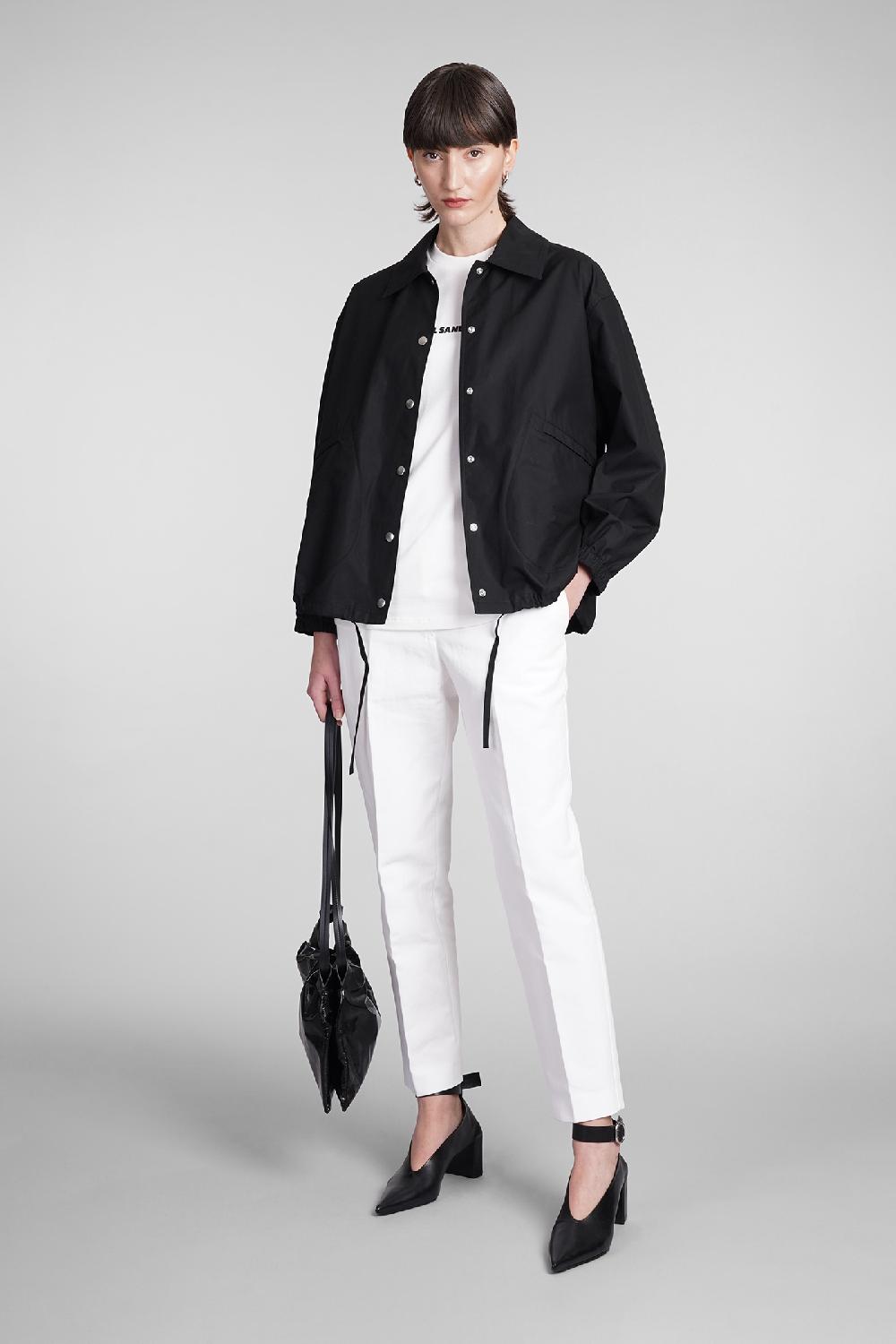 Deliberti Jil Sander Giacca casual in cotone nero cod. 375553 - Deliberti The Luxury Shopping Grande vendita