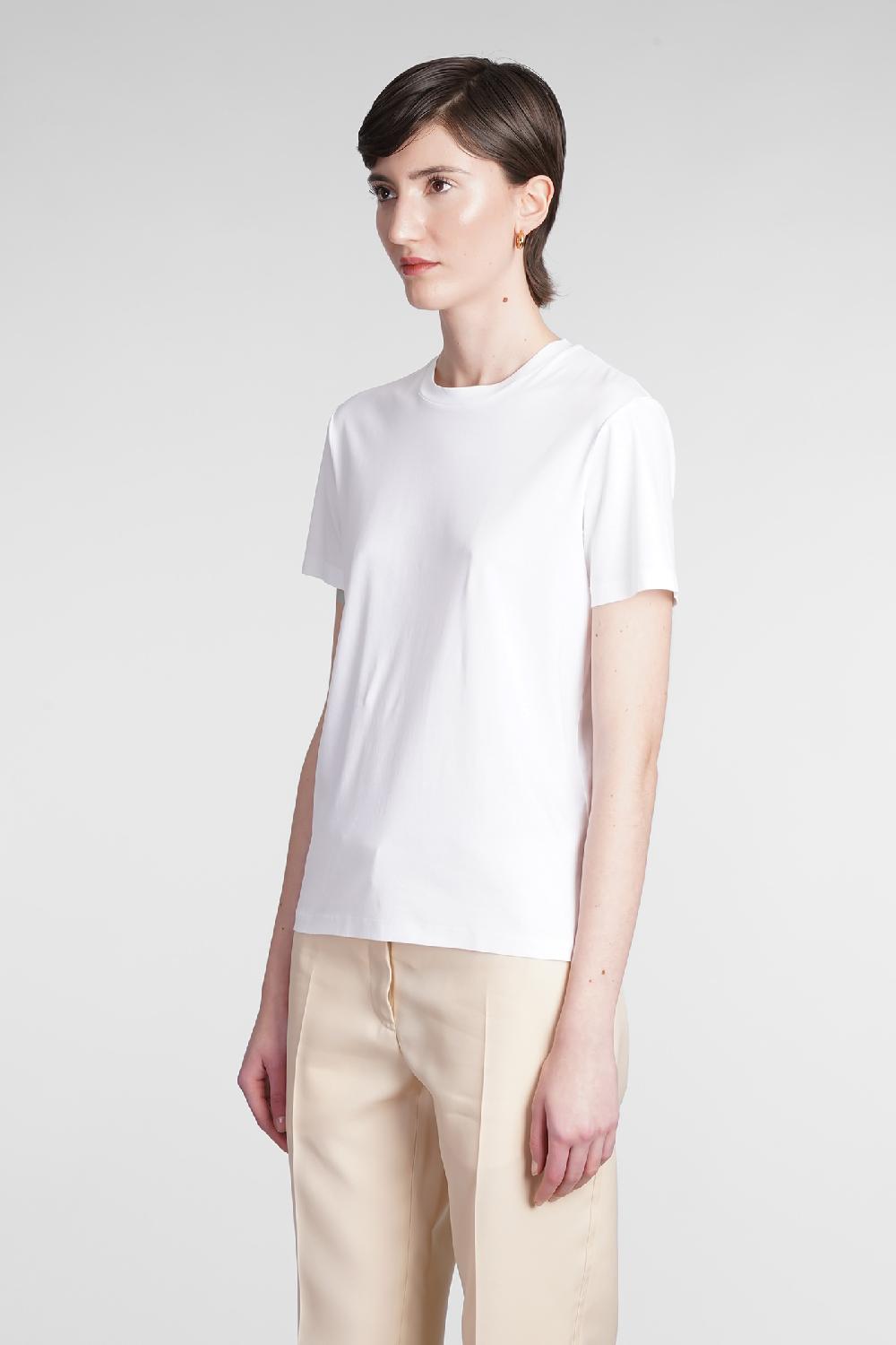 Deliberti Jil Sander T-shirt in cotone bianco cod. 369052 - Deliberti The Luxury Shopping Shopping online