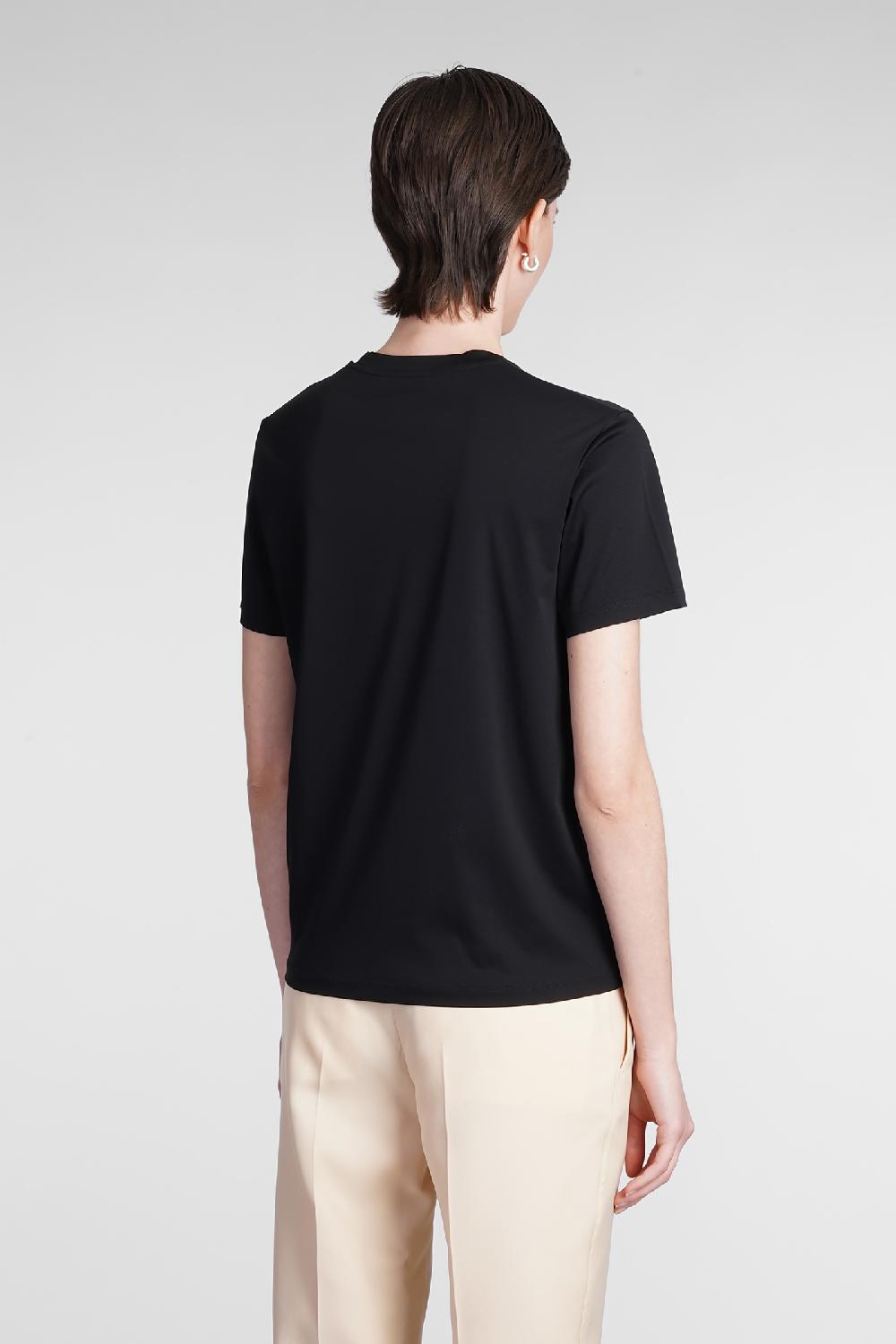 Deliberti Jil Sander T-shirt in cotone nero cod. 368298 - Deliberti The Luxury Shopping Offerta esclusiva