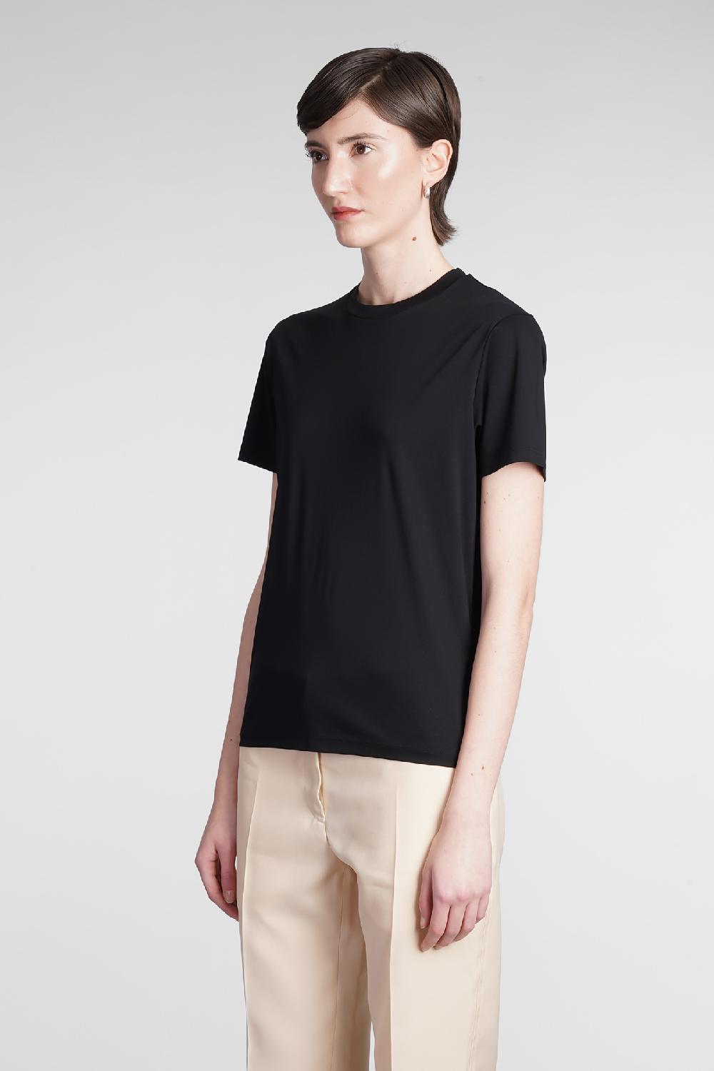 Deliberti Jil Sander T-shirt in cotone nero cod. 368298 - Deliberti The Luxury Shopping Offerta esclusiva