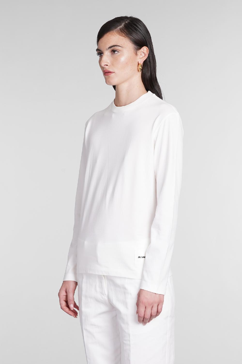 Deliberti Jil Sander T-shirt 3-pack in cotone bianco cod. 381069 - Deliberti The Luxury Shopping Vendite stagionali