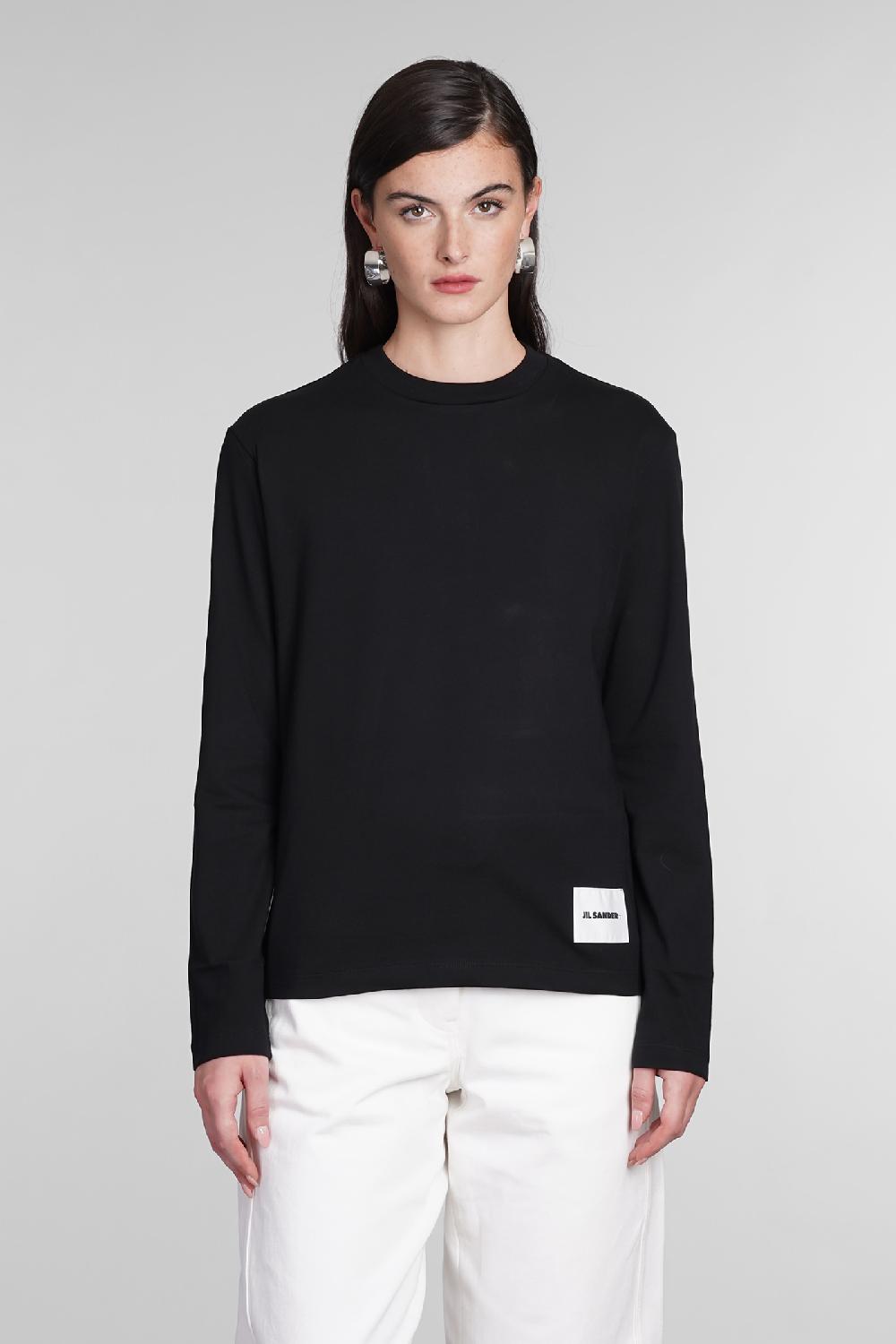 Deliberti Jil Sander T-shirt 3-pack in cotone nero cod. 381068 - Deliberti The Luxury Shopping Black Friday