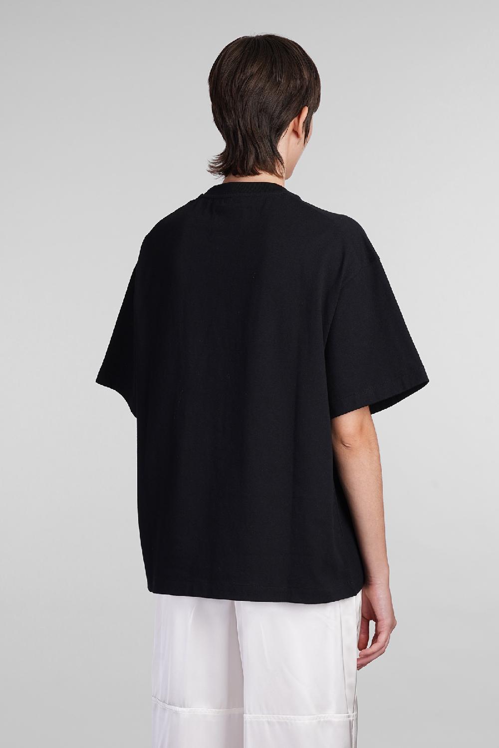 Deliberti Jil Sander T-shirt in cotone nero cod. 405285 - Deliberti The Luxury Shopping Offerta Pasqua