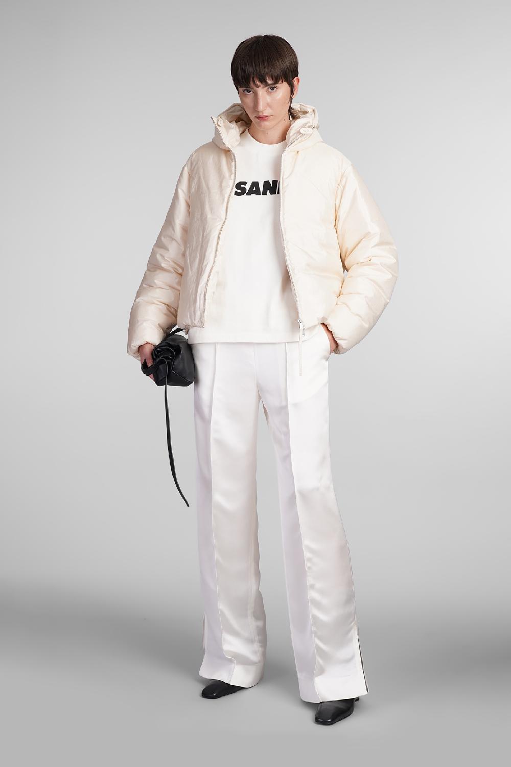 Deliberti Jil Sander Pantalone in cupro bianco cod. 406758 - Deliberti The Luxury Shopping Offerta per la Festa della Mamma