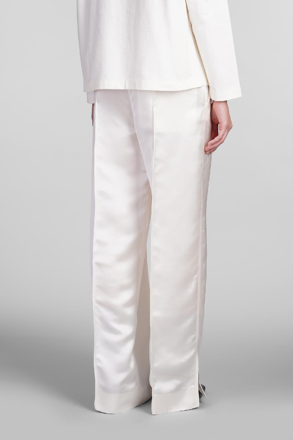 Deliberti Jil Sander Pantalone in cupro bianco cod. 406758 - Deliberti The Luxury Shopping Offerta per la Festa della Mamma