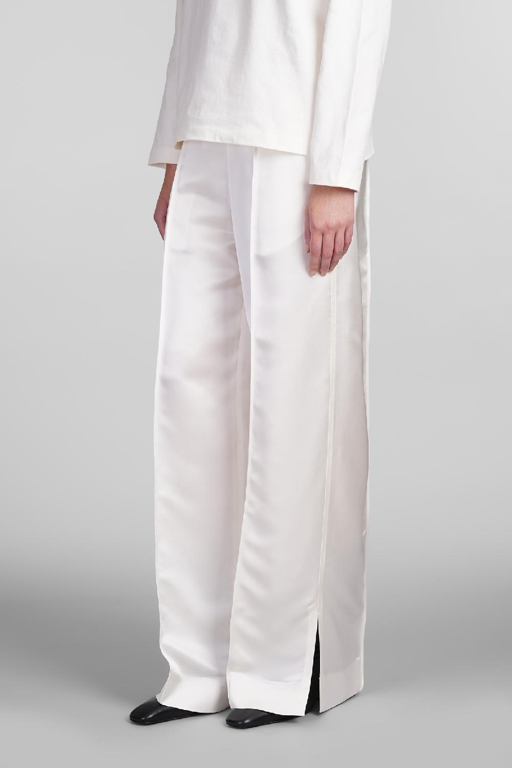 Deliberti Jil Sander Pantalone in cupro bianco cod. 406758 - Deliberti The Luxury Shopping Offerta per la Festa della Mamma
