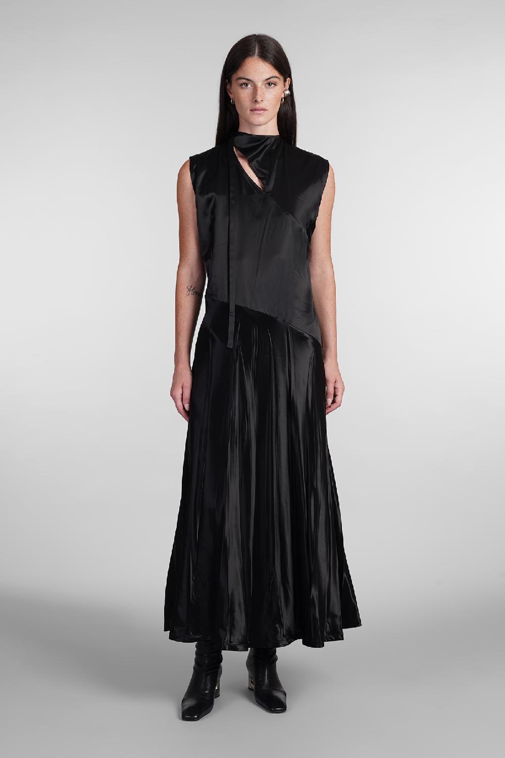 Deliberti Jil Sander Abito in cupro nero cod. 405286 - Deliberti The Luxury Shopping