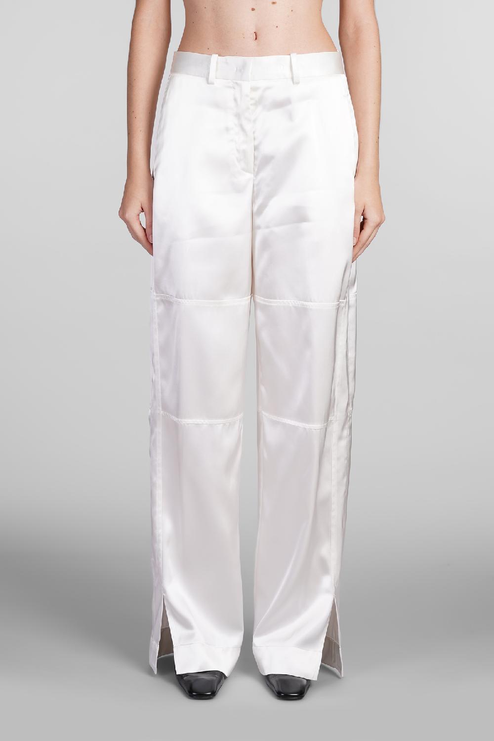 Deliberti Jil Sander Pantalone in viscosa bianca cod. 408921 - Deliberti The Luxury Shopping