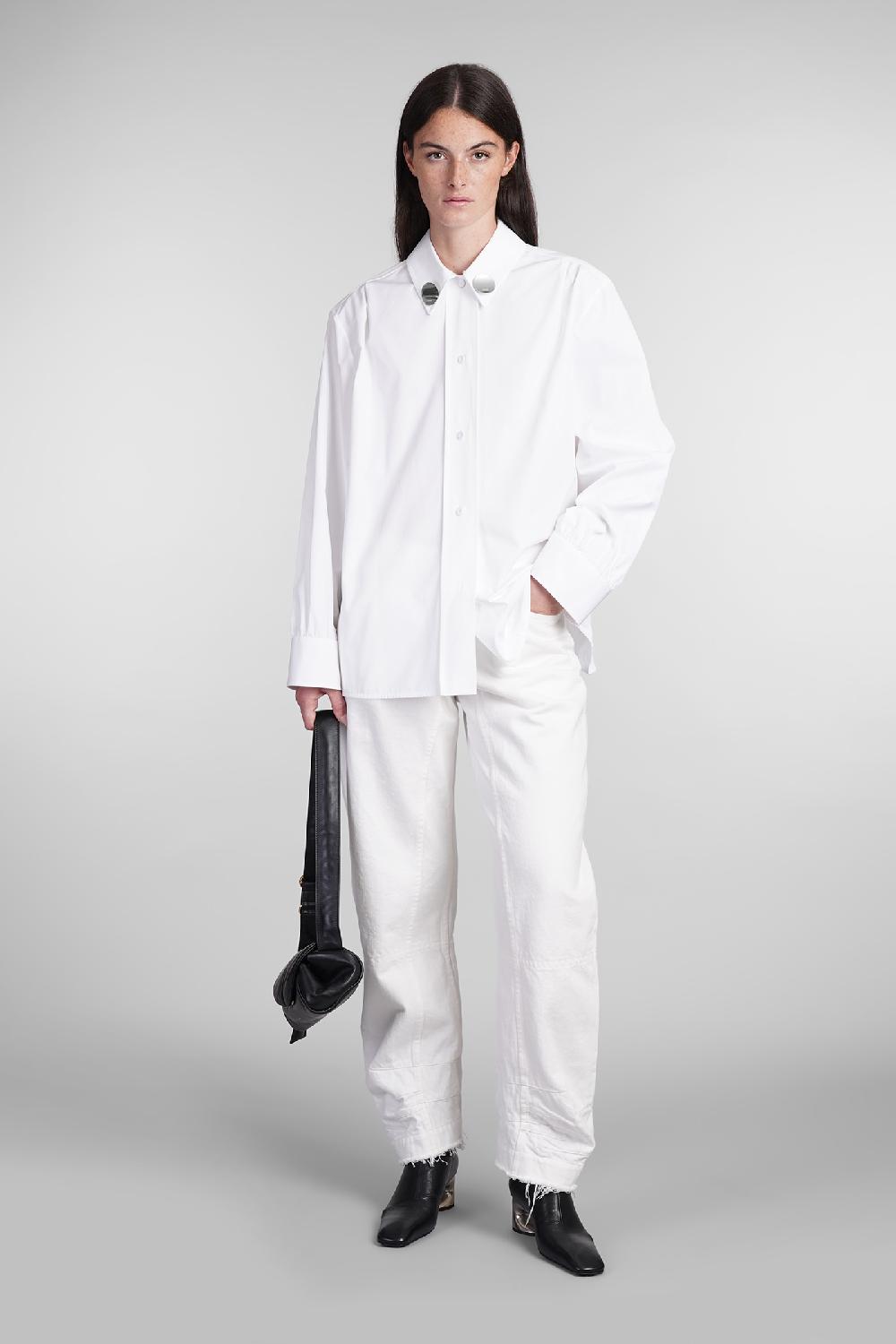 Deliberti Jil Sander Camicia in cotone bianco cod. 404766 - Deliberti The Luxury Shopping Vendita calda