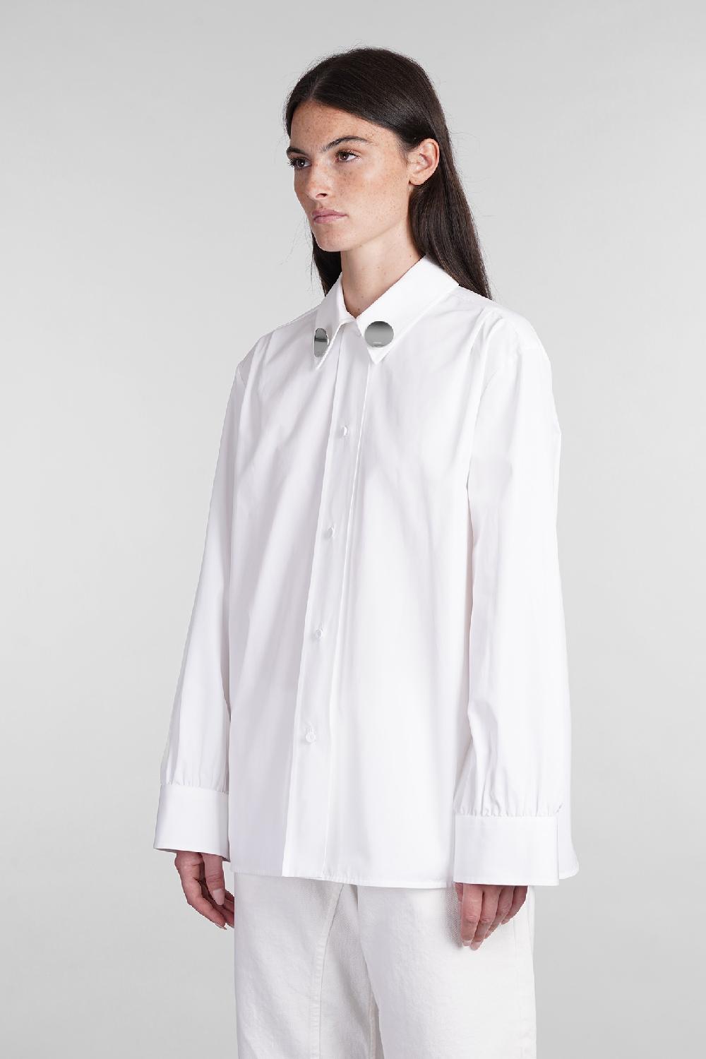 Deliberti Jil Sander Camicia in cotone bianco cod. 404766 - Deliberti The Luxury Shopping Vendita calda