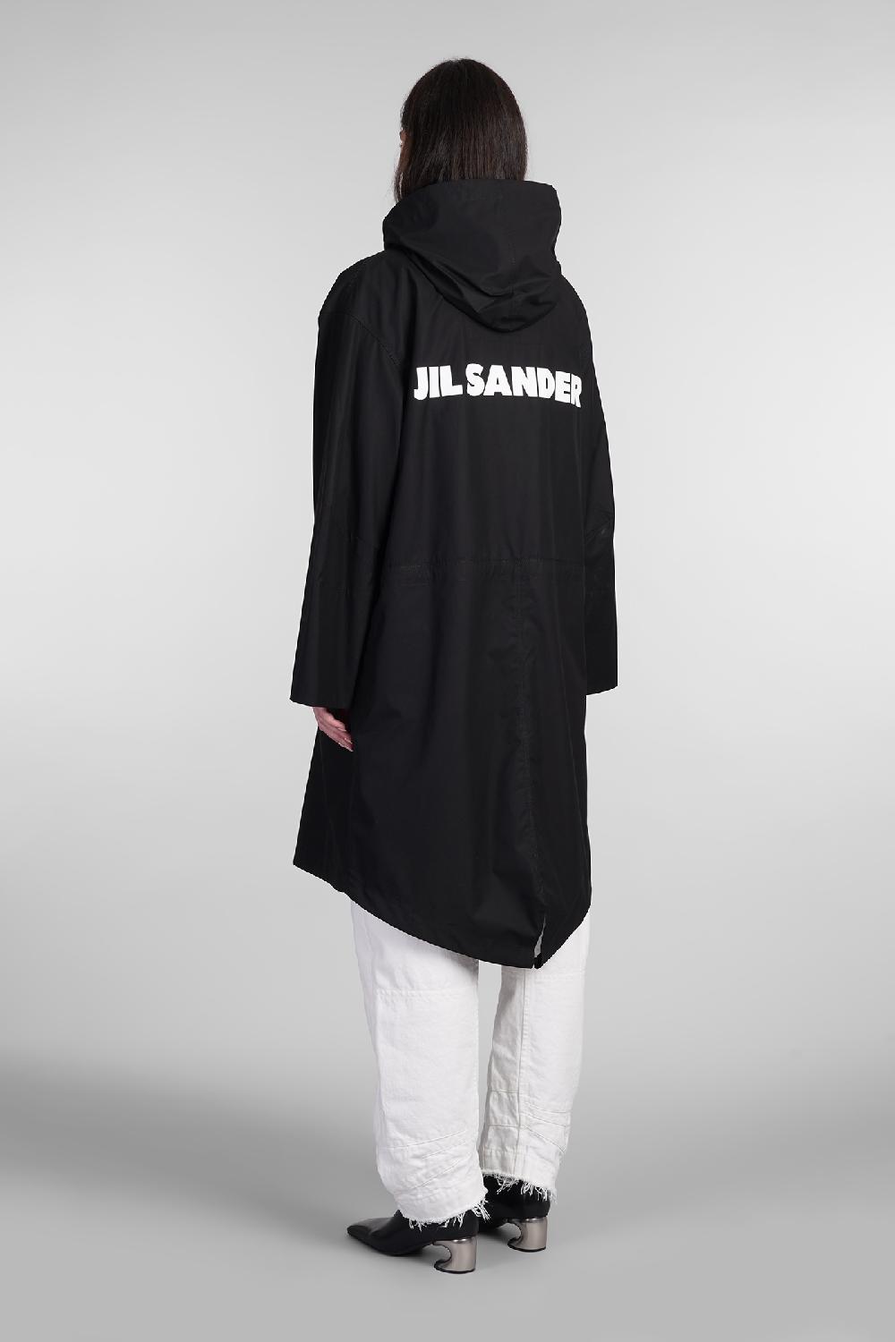 Deliberti Jil Sander Cappotto in cotone nero cod. 404770 - Deliberti The Luxury Shopping Offerta migliore