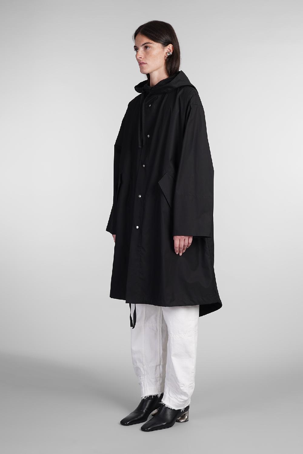 Deliberti Jil Sander Cappotto in cotone nero cod. 404770 - Deliberti The Luxury Shopping Offerta migliore