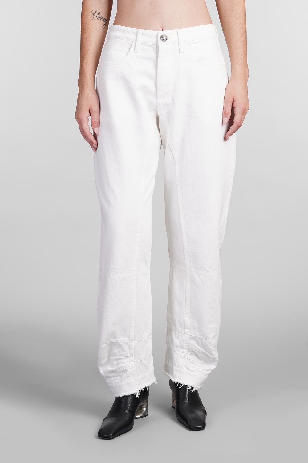Deliberti Jil Sander Jeans in cotone bianco cod. 404773 - Deliberti The Luxury Shopping Offerta temporanea
