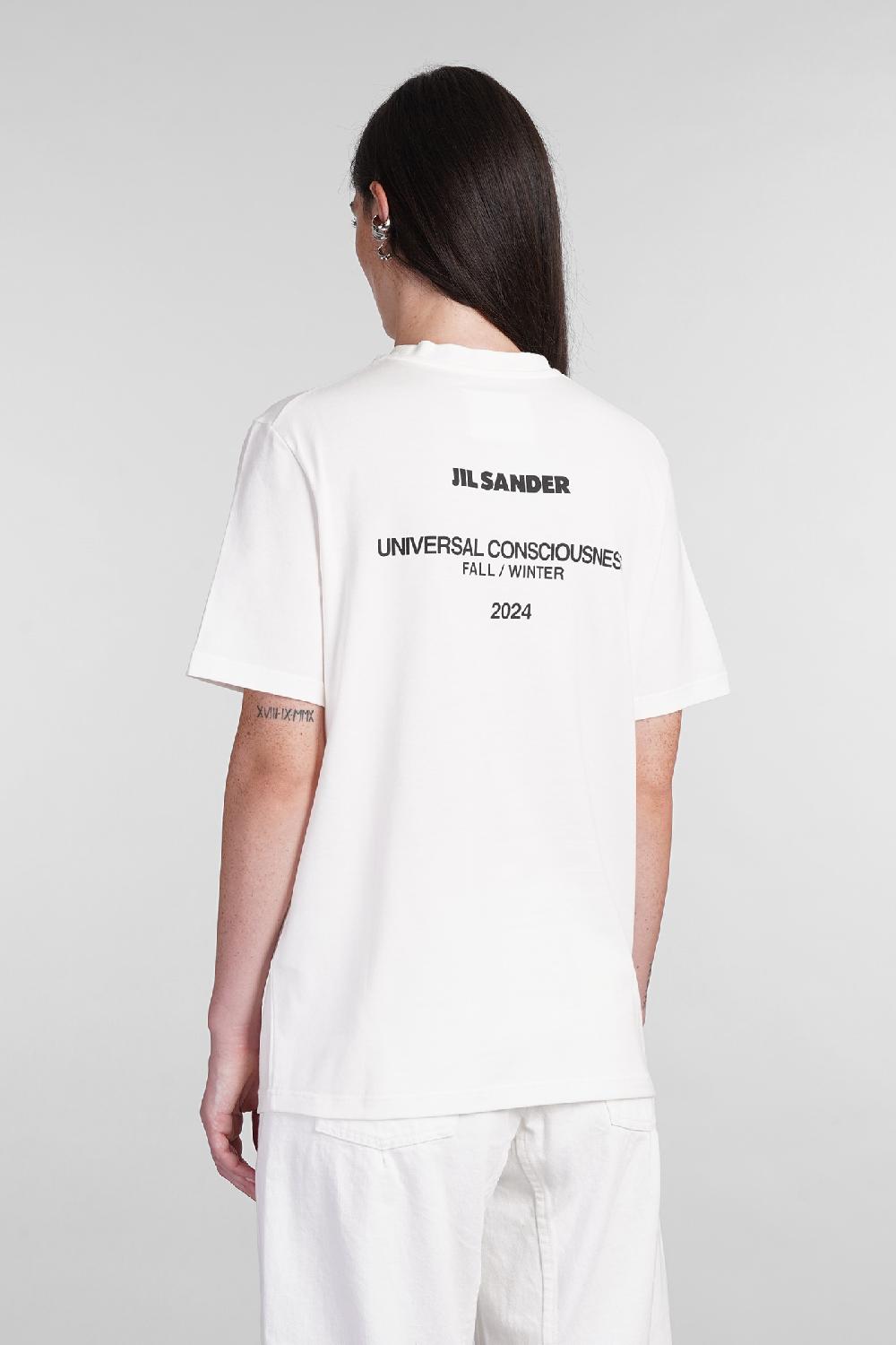 Deliberti Jil Sander T-shirt in cotone bianco cod. 404777 - Deliberti The Luxury Shopping Lightning offer