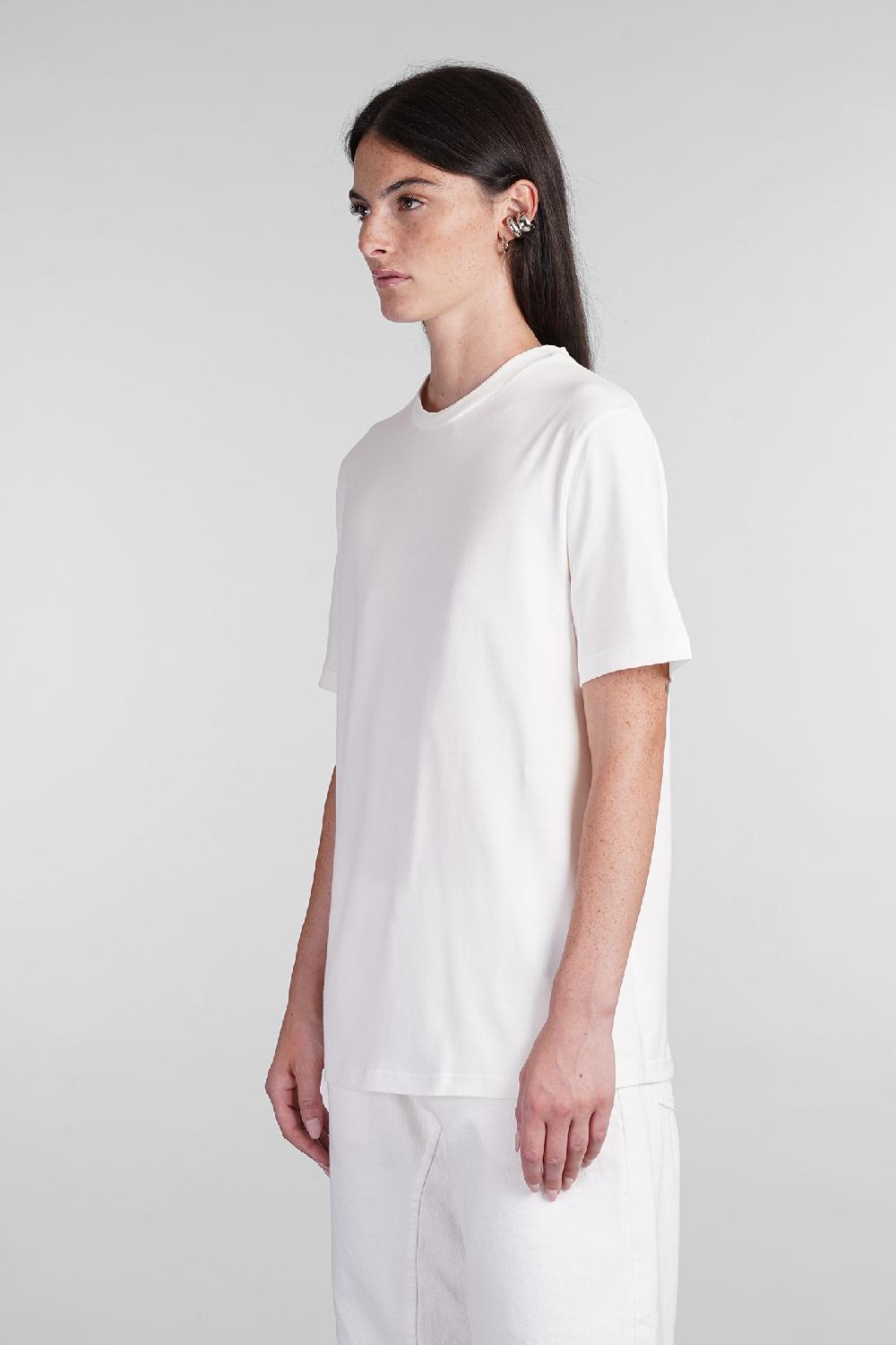 Deliberti Jil Sander T-shirt in cotone bianco cod. 404777 - Deliberti The Luxury Shopping Lightning offer