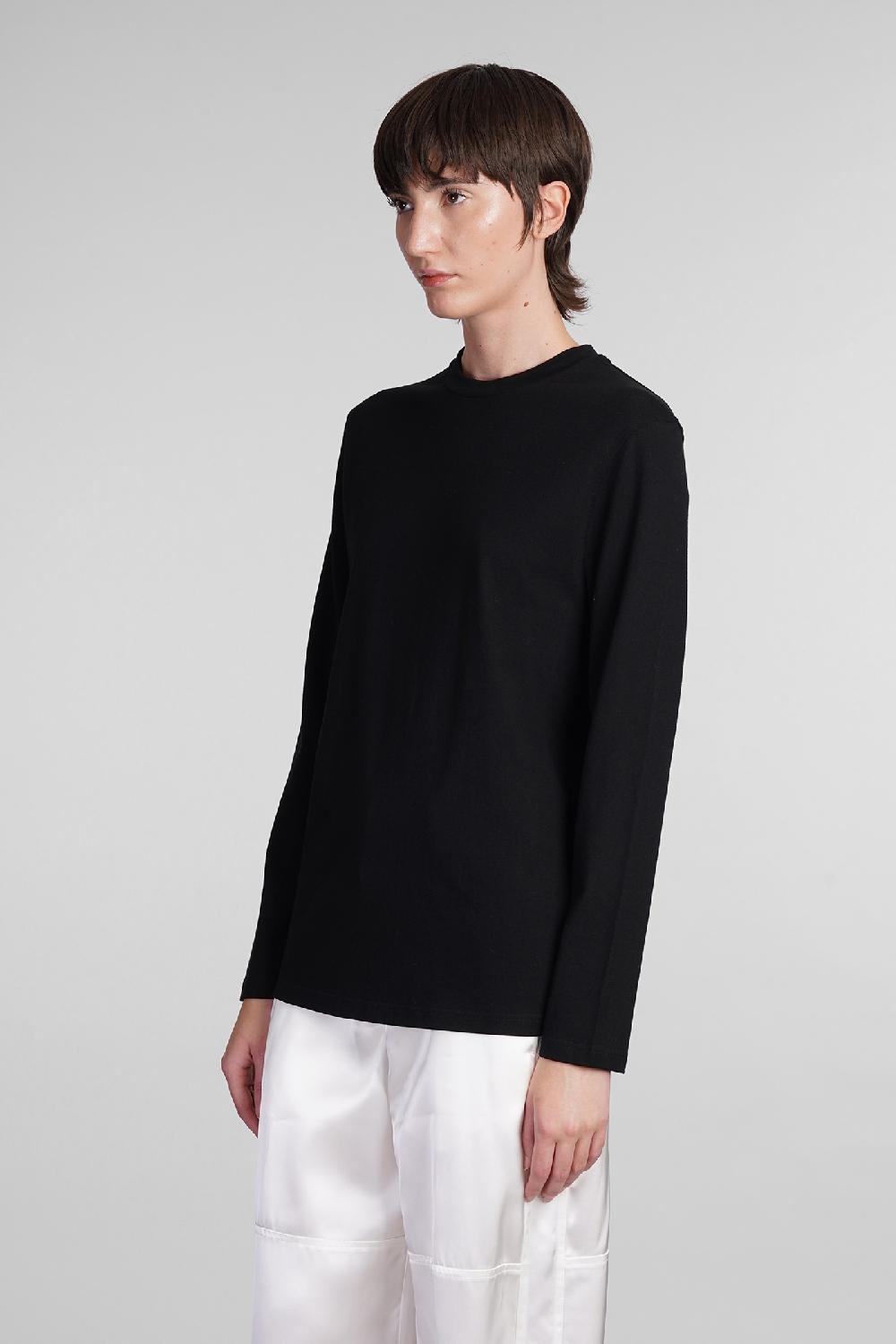 Deliberti Jil Sander T-shirt in cotone nero cod. 404778 - Deliberti The Luxury Shopping Grandi sconti
