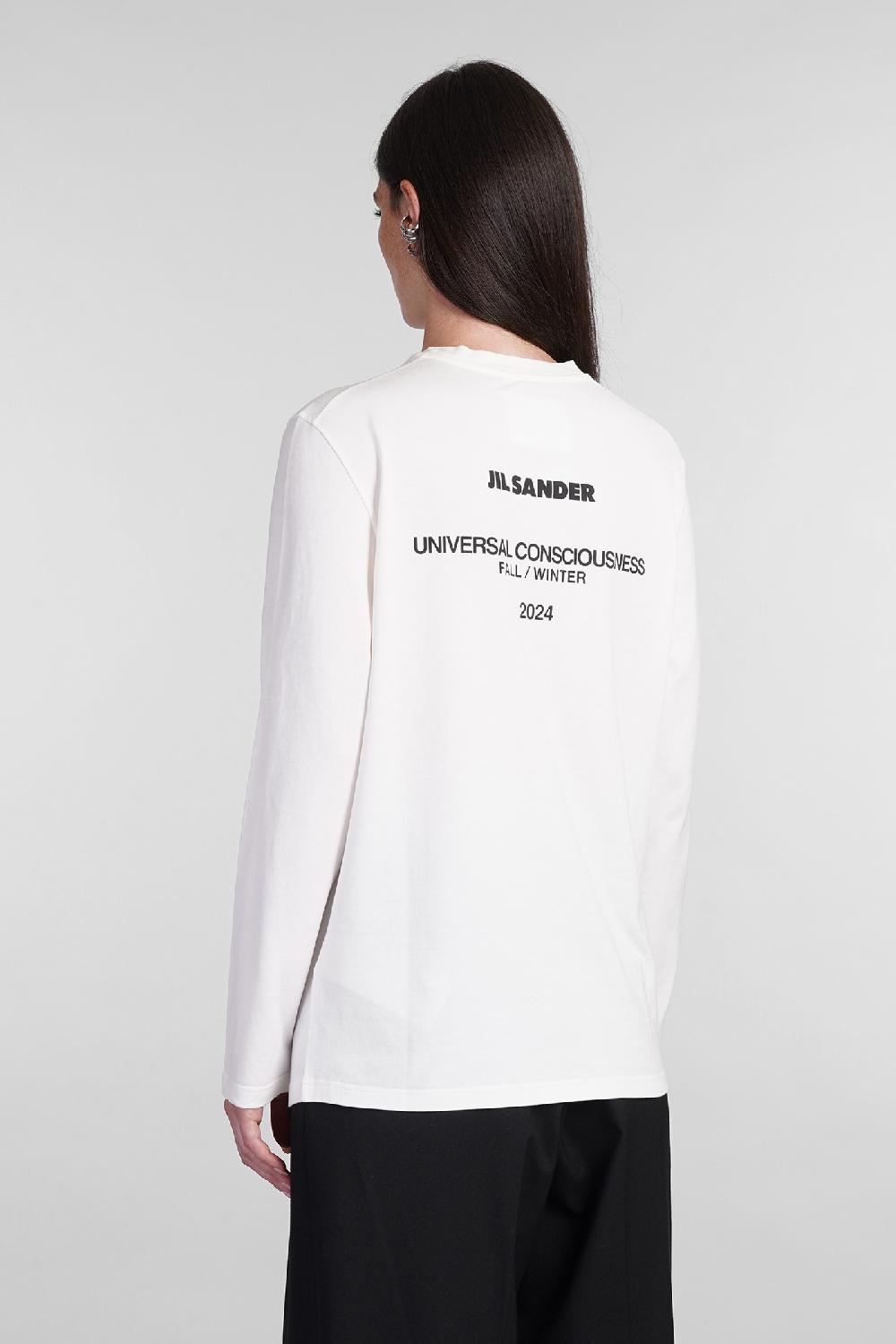 Deliberti Jil Sander T-shirt in cotone bianco cod. 404779 - Deliberti The Luxury Shopping Nuovi prodotti