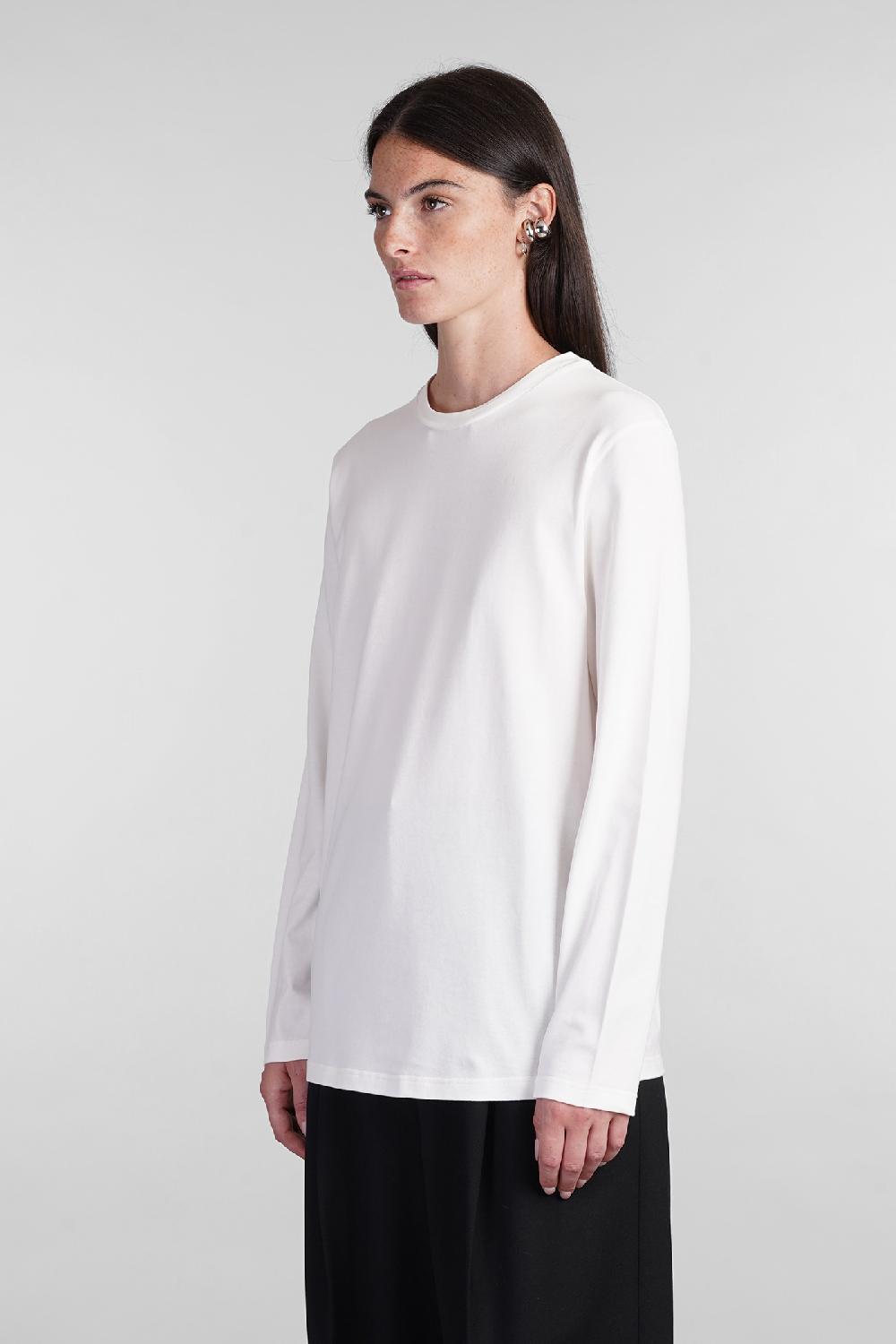 Deliberti Jil Sander T-shirt in cotone bianco cod. 404779 - Deliberti The Luxury Shopping Nuovi prodotti
