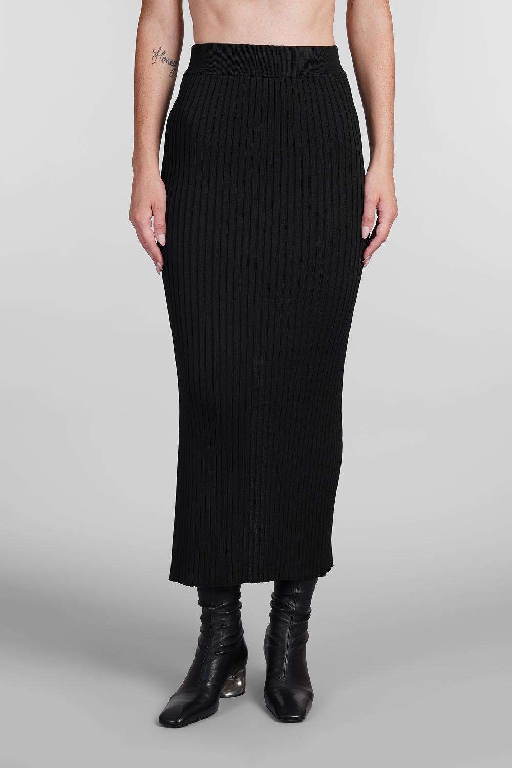 Deliberti Jil Sander Gonna in viscosa nera cod. 404783 - Deliberti The Luxury Shopping Offerte giornaliere