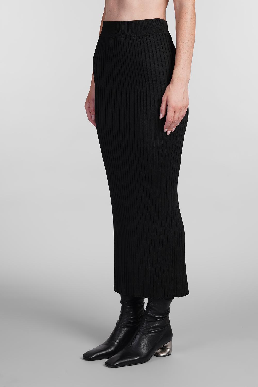 Deliberti Jil Sander Gonna in viscosa nera cod. 404783 - Deliberti The Luxury Shopping Offerte giornaliere